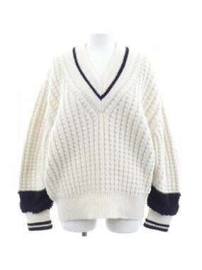 Chanel Coco Neige Knit Top Black White